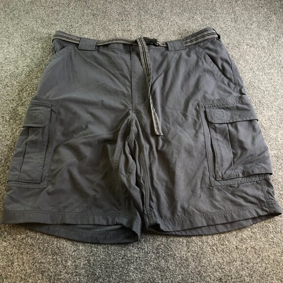 Duluth Trading Co Shorts Mens XXL 2XL Blue Cargo Dry On The Fly Stretch - Picture 1 of 11
